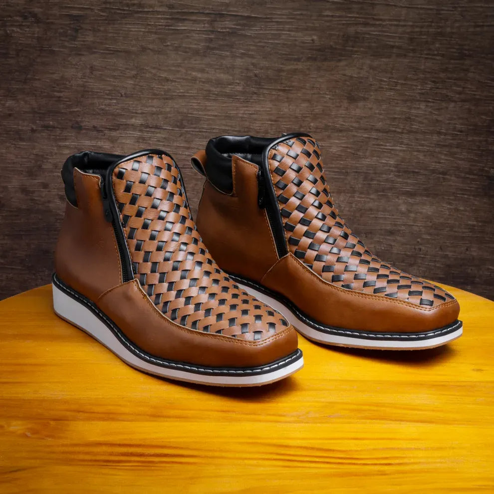 Wildking Men's Handmade Side Zip Western Cowboy Boots 1086