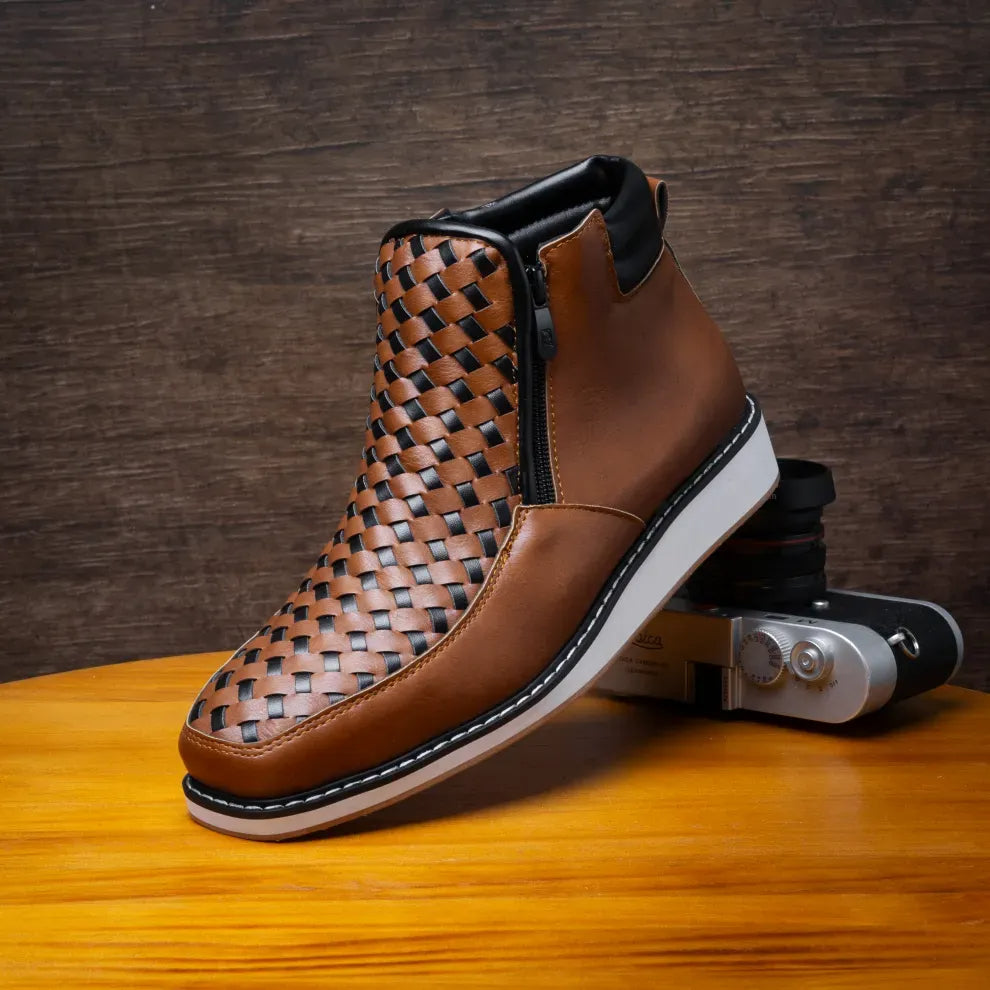 Wildking Men's Handmade Side Zip Western Cowboy Boots 1086