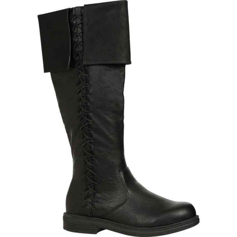 Cartoon Viking Norse Men's High Top Shoes