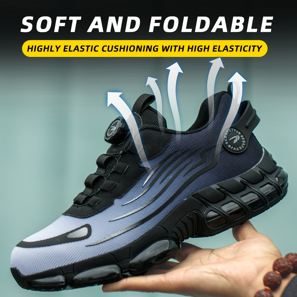 Wildking Rotating Button Safety Shoes Anti-smash Anti-puncture Work Shoes R001